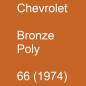 Preview: Chevrolet, Bronze Poly, 66 (1974).